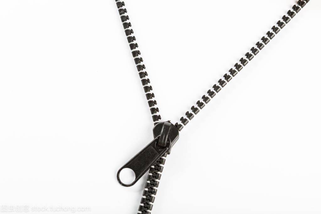 黑色的塑料拉链