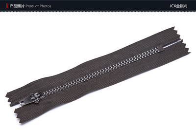 【箱包产业用004白色褐绿服饰黑叻浅黑叻金属4#金钏兴闭尾拉链】价格_厂家_图片