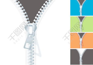 千图网免费下载 编号13747135拉链向量模板（EPS格式）
