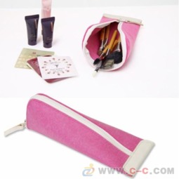 三角环保羊毛毡儿童文具袋 大容量便携的创意笔袋